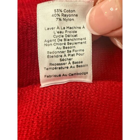 Talbots Red Tunic Sweater Size 2X Mock Turtleneck - Picture 5 of 8